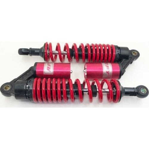 Universal 13.5 "340mm 8mm Spring Motorcycle Rear Shock absorber for Honda Yamaha VMAX GN400 cb400 cb500 ATV Black + red
