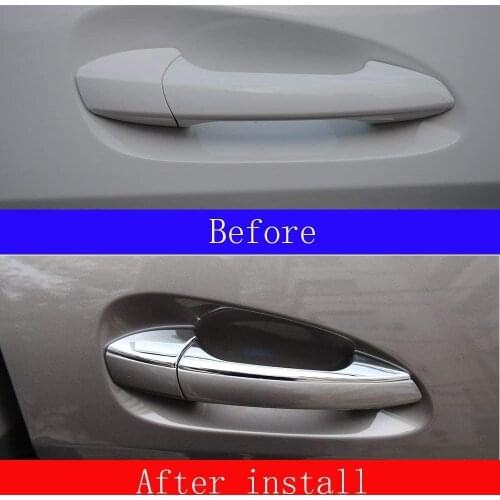 Exterior Door Handles Side Trim Stickers for Mercedes Benz B Class W246, C Class W204,E Class W212,GLK X204,ML W166,CLA W117