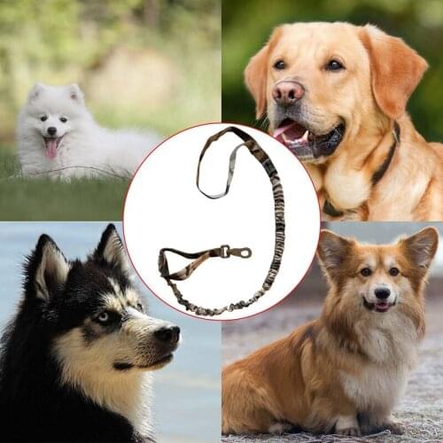 Dog Leash Supplies Tactical Dog Rope Retractable Elastic Seat Belt Portable Puppy Vehicle Tool Safety Lever Auto Traction Rope
