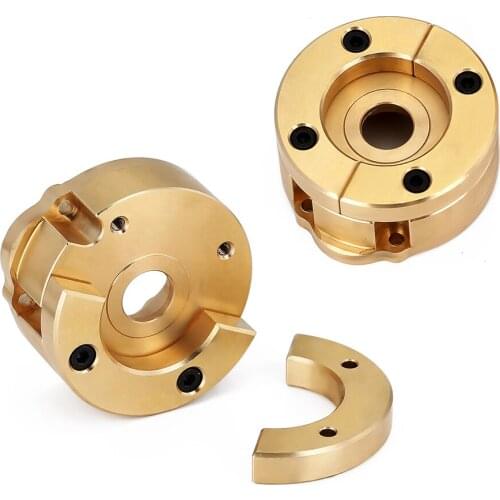 2PCS Brass Heavy Outer Portal Drive Housing for 1/10 Traxxas TRX4 TRX6 8251 RC Crawler Car Upgrade Parts Replacement Accessories