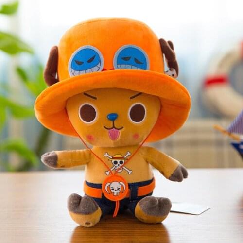 30cm one piece figure Toys Tony Luffy Chopper Pattern Soft Stuffed Plush Dolls Kawaii Lovely Cartoon kids toys Birthday Gift Toy