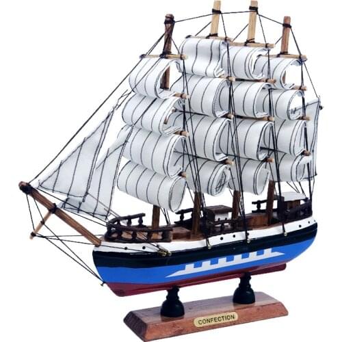 LUCKK New Hot Sale 3D Wooden Assembly Sailing 9.1inin*9.4in*2.0in Decor Miniature Boat Sailing Ship Model FOR Home Decor Craft