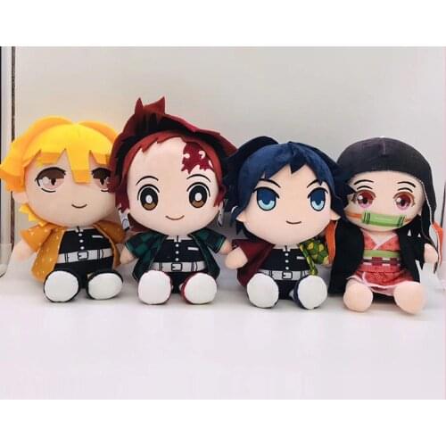 Hot Anime Haori Yukata 1 sets Demon Slayer Cosplay Doll Toy Plush Child Gift Pendant Cotton Cute Prop Dolls