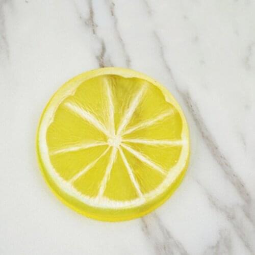 2pics Simulation Fruit Lemon Artificial Food Fake For Home Dining Tea Table Decoration Pvc Mini Vegetables Party Kitchen DIY