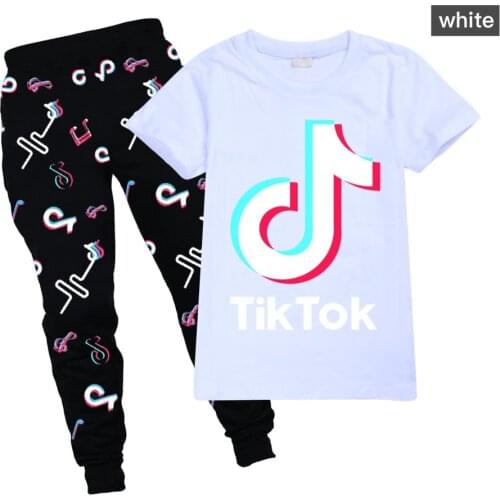 Baby Girls Clothes Sets For 2-16Y Summer Short Sleeve Letter T Shirts Tops+ Pants Kids Boy Suits Teenagers Tracksuits 2-16Year
