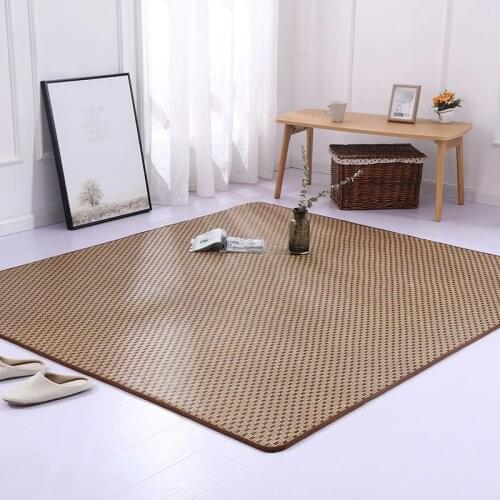 Rattan carpet 2cm thick Japanese-style tatami floor mat larger rug for living room bedroom soft kid room carpet home Decorative