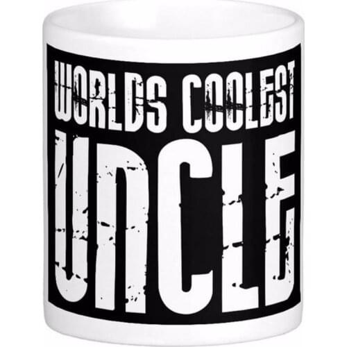 Worlds Coolest Uncle White Coffee Mugs Tea Mug Customize Gift By LVSURE Ceramic Mug Travel Coffee Mugs