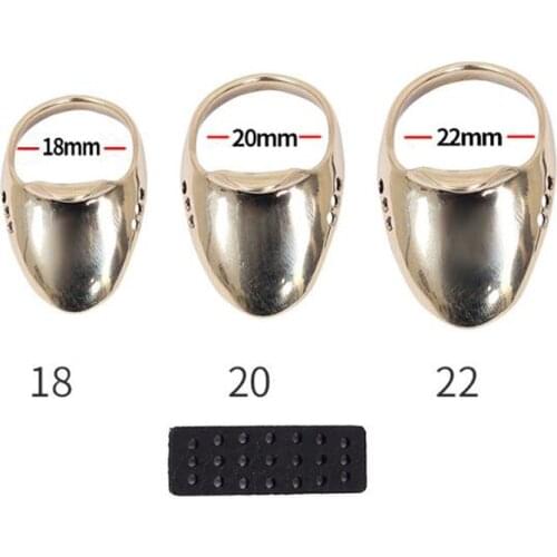 18/20/22mm Archery Finger Guard Brass Protective Ring Handmade Hunting Protective Gear Archery Accessories