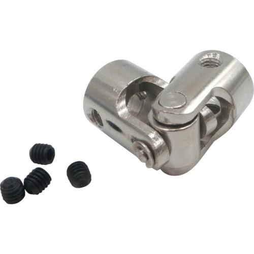Boat Metal Cardan Joint Gimbal Couplings Universal Joint Couple free with Screw 5mm*8mm/6mm*8mm/8mm*8mm 1PC