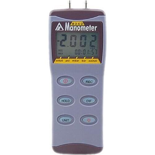 AZ8252 2 PSI Manometer Portable Digital Gauge/Differential Pressure Meter,PC Interface Available for Real Time Download