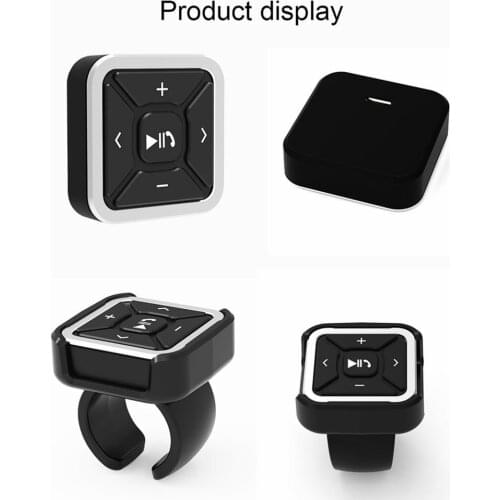 Multi-function Wireless Bluetooth-compatible Media Button Remote Controller Car Motorcycle Bike Steering Wheel MP3 Music Play