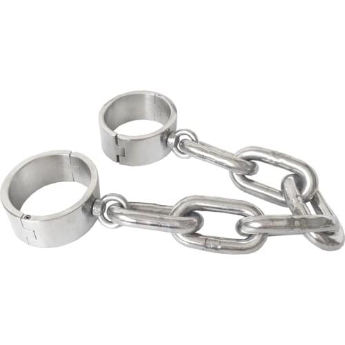 Black emperor SM new interest stainless steel heavy handcuffs, adult toys, cages, bundles, male female, high quality, safety