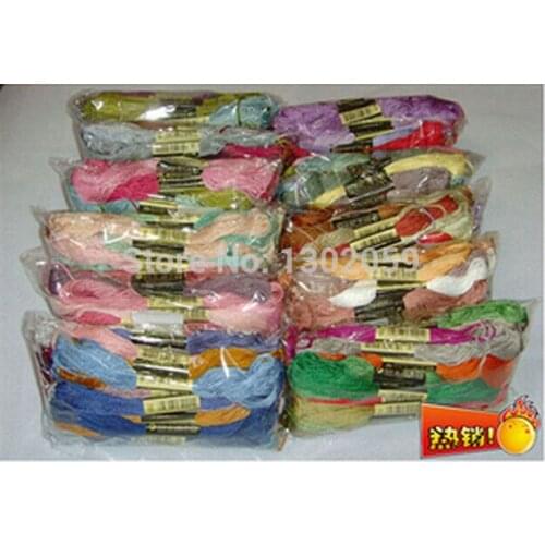 Discount Shop Cross Stitch Yarn Floss Thread 447 Pcs+ 100 Pieces of Needle---Choose Any Thread Number Or A Full Set