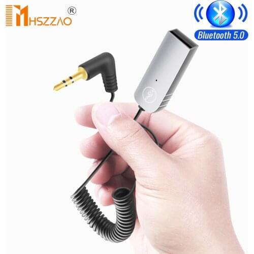 New Aux Bluetooth Adapter Dongle Cable For Car 3.5mm Jack Aux Bluetooth 5.0 4.2 4.0 Receiver Speaker Audio Music Transmitter