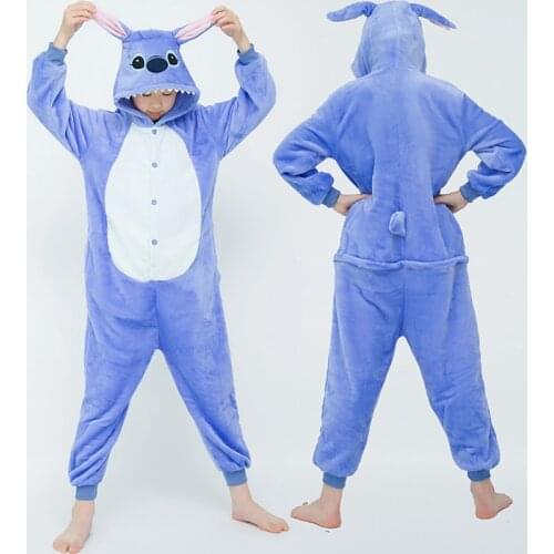 Cute Stitch Pajamas Kids Unicorn Onesie Pajamas For Children Animal Cartoon Blanket Baby Costume Winter Boy Girls Licorne Onesie