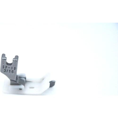 Flat plastic with knife presser foot SP-18R 3/16 PLASTIC right ribbed mouth presser foot