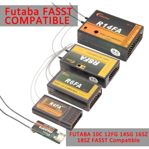 Corona R820FA F4FA R6FA F8FA R14FA 2.4Ghz FUTABA 10C 12FG 14SG 16SZ 18SZ FASST Compatible Receiver