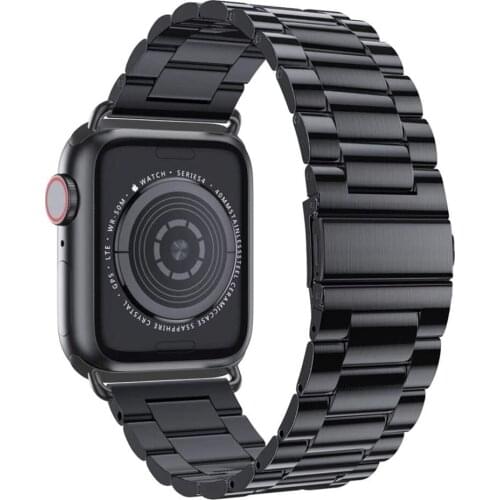 Strap for Apple Watch 5 Band 42mm 44mm 38mm 40mm Business Stainless Steel Metal Wristband iWatch Series 5/4/3/2/1 Wrist Bracelet