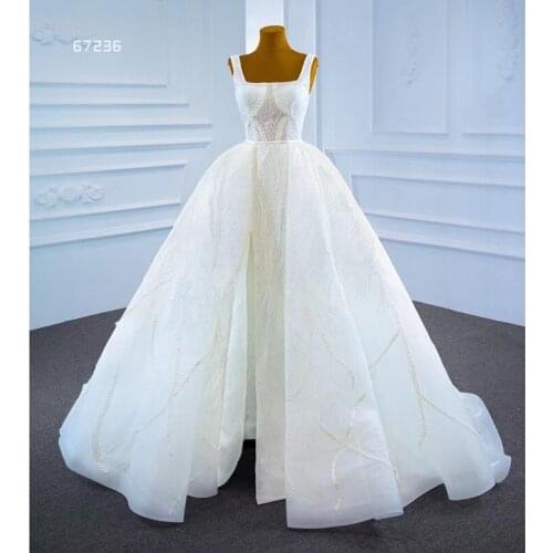 Sexy Mermaid Wedding Dress Detachable Train 2021 Newest Crystals Lace Button Back Bridal Wedding Gown For Bride