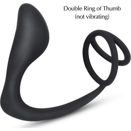 Silicone Anal Prostate Massager G Spot Anal Sex Toys Vibrator Cock Ring Sex Toys for Men & Gay Masturbator Penis Ring