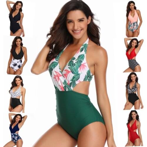 Sexy Tight Waist One Piece Bikini Womens Bandage Push Up Swimwear Swimsuit Beach Triangle Bathing Suit