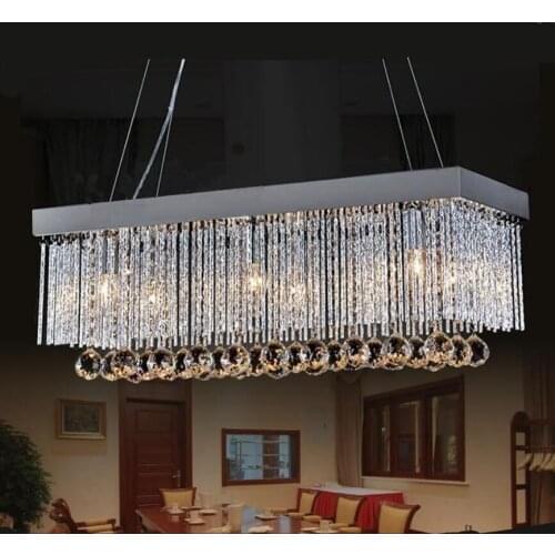 Modern European K9 crystal chandeliers living room dining room led lamps E12/E14 led light lamp led lustre light chandelier