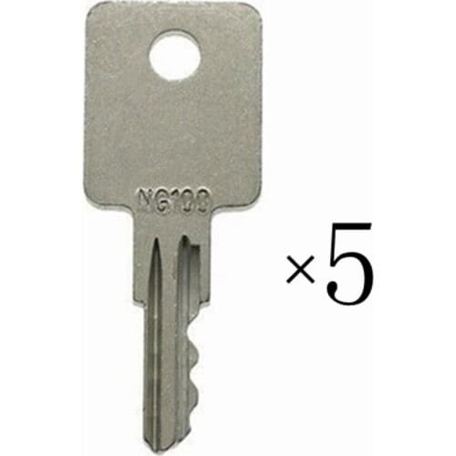 5pc NG100 Tractor Heavy Equipment Key for Grove Broderson Bart Mill Lull Huber Tere