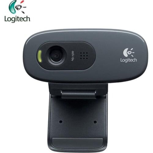 Logitech C270 HD Vid 720P Webcam with Micphone USB 2.0 Support Official Test for PC Lapto Video Calling