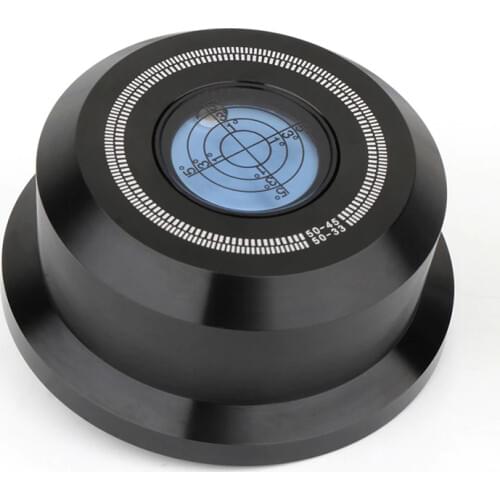 50Hz LP Vinyl Turntables Metal Disc Stabilizer With Level, Record Disc Turntable Stabilizer Weight Clamp, Balanced Stabilizer
