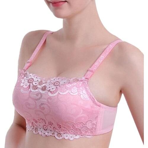 Anti Emptied Lady Sexy Bra Gather Breast Push Up Underwire Support Chest Women Wrapped Chest Lace Bras