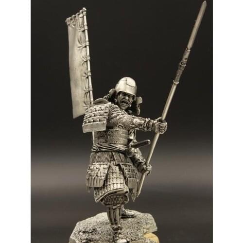 1/18 90mm Tin Metal Japan Warring States Overlord Ancient Soldier Model Warring States Era Warrior Customized Gifts