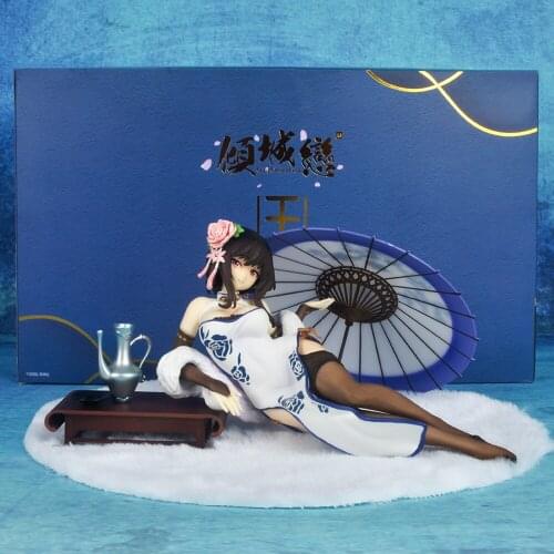 10cm Chinese Style Beautiful Girl Allure love Yuhuan 1/7 Cheongsam Yang Yuhuan PVC Figure Model Anime Beauty Decoration
