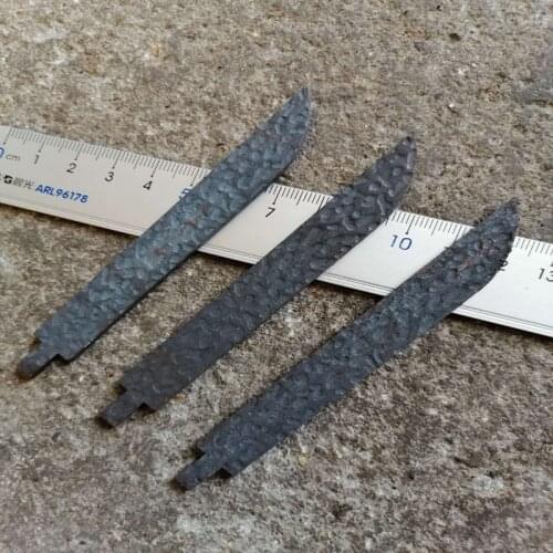 3 pieces Carving knife, semi-finished product, DIY carving knife, need to polish by yourself, Damascus material, hardness 60