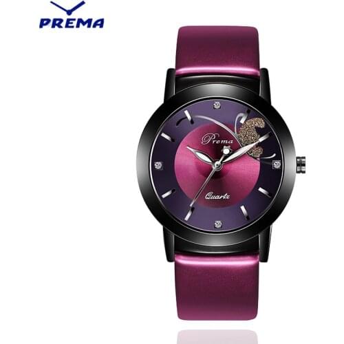 A ALK VISION Ladies Watch With Leather Strap