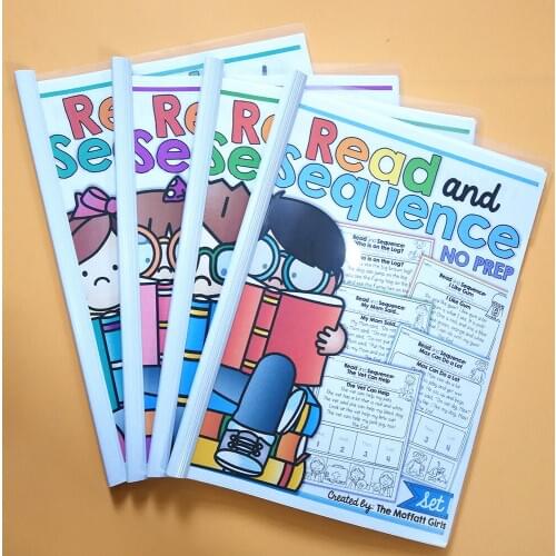 Kids Games English Phonics Sight Words Read and Sequence Preschool Reading Comprehension Workbook Exercise Book Baby Toys