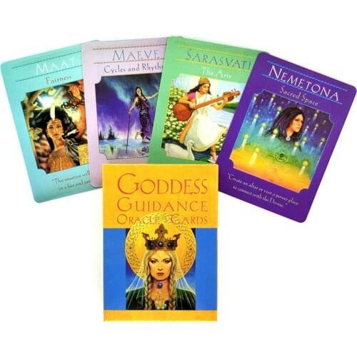 Goddess Guidance Oracle Card Tarot Cards And PDF Guidance Divination Deck Entertainment Parties Board Game 44 Pcs/Box