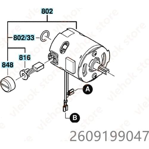 Motor 14.4V for BOSCH GDR14.4V 23614 GDS14.4V 22614 FDR14.4V 2609199047 Power Tool Accessories Electric tools part