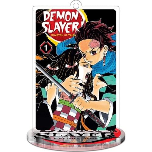 Height 9cm Demon Slayer Kimetsu no Yaiba Anime Action Figure Toy Acrylic Keychain Decorative Ornaments