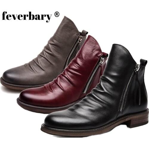 Feverbary Men's Chelsea Boots