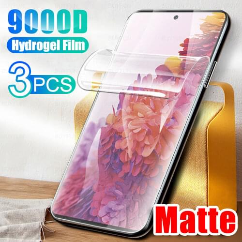 3PCS Matte Safety Hydrogel Film For Samsung Galaxy S20 Fe 4G/5G Frosted Protective Films Samsun Samung S 20 S20FE Not Glass
