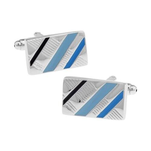 IGame Factory Price Retail Mens Cufflinks Brass Material Classical Rectangle Design Cuff Links