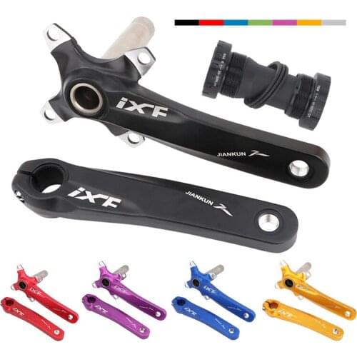 IXF 104BCD Bike Crank MTB Crankset 170mm Deckas Chainring 32t 34t 36t 38 rainbow oil slick 1x 2x 3x speed 1 2 3 speed
