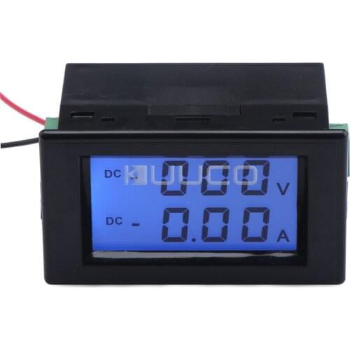 2in1 Dual Display Voltage Current Meter DC 0~600V/10A Voltmeter Ammeter DC 110V/220V/380V/10A Volt Meter Ampere Meter