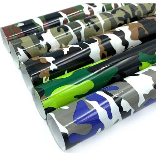 Camouflage Leopard Print HTV Lettering Film New Heat Transfer Clothing Printin Lettering Film Adhesive Lettering Film Slicing