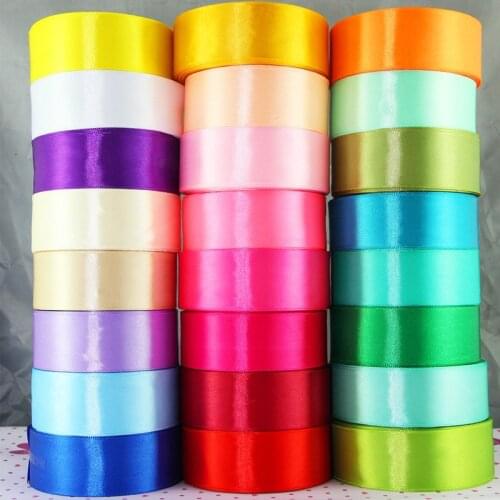 5Yards/Roll Silk Satin Ribbons Christmas Wedding Decoration Birthday Gift Box Wrapping DIY Handmade Crafts Materials 40 mm JJ137