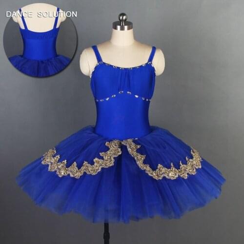 New Arrival of Double Straps Spandex Leotard Bodice with Pleated Tutu Skirt Adult Women Ballet Dance Tutu Dress 4 Colors BL073