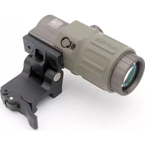 New G33 3X Magnifier 558 RED DOT SET Airsoft with Switch to Side Quick Detachable QD Mount Hunting Sight