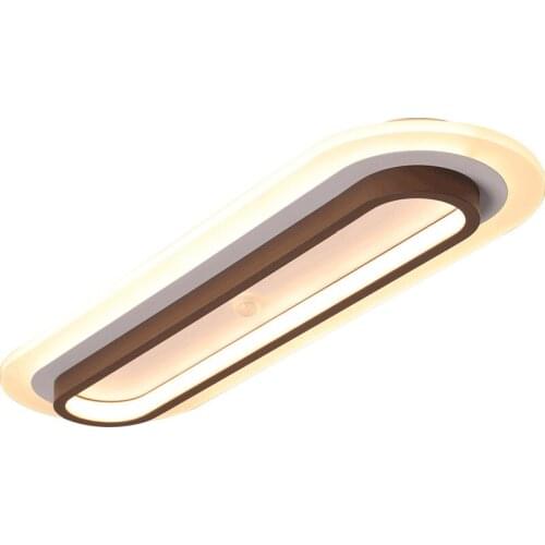 New Simple Modern Remote Control Switch LED Ceiling Light Office Corridor Indoor Lighting Acrylic Ceiling Lamp Fixture 220V 230V