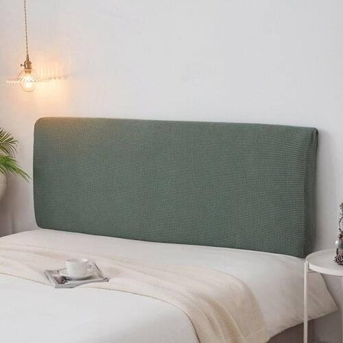 Solid Color Elastic Bedhead Cover Bed Head Back Cover Colchas Para Cama Queen Headboard Dust Cover All-inclusive Bed Head Cover
