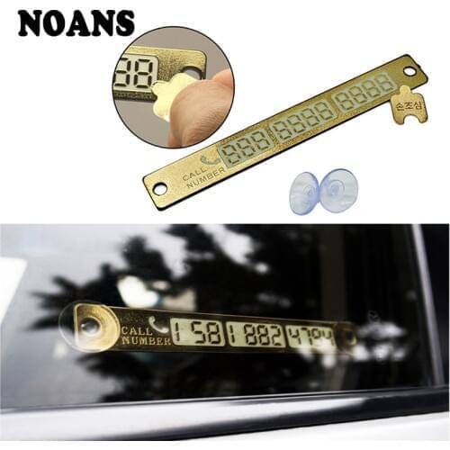 Luminous No. Temporary Parking Card For Chevrolet Cruze Captiva Lacetti Audi A3 8P 8V 8L Q5 Q7 A4 B8 B6 B7 B9 A5 A6 C5 C6 C7 TT
